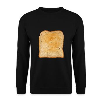 Grille-pain de petit-déjeuner de pain de pain grillé drôle - Sweat-shirt Unisexe - noir - Devant - Alina (178cm) & Michal (187cm)
