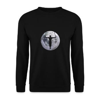Calisthenics Street Workout Gymnastics Fitness - Unisex Sweatshirt - black - Front - Alina (178cm) & Michal (187cm)