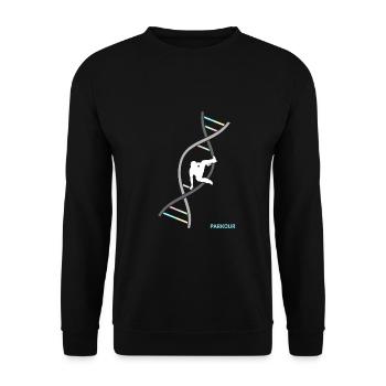 Parkour Freerunning Backflip Freestyle Acrobaties - Sweat-shirt Unisexe - noir - Devant - Alina (178cm) & Michal (187cm)