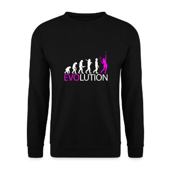 Vêtements pour joueurs de tennis Tennis Femmes Filles - Sweat-shirt Unisexe - noir - Devant - Alina (178cm) & Michal (187cm)