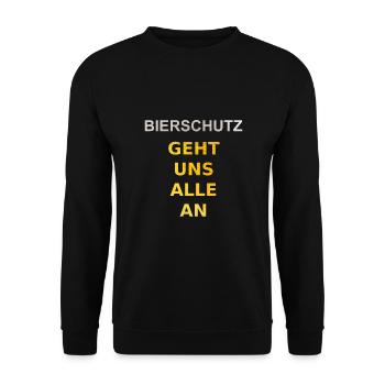 Bier Sprüche Festival Après Ski Party Mallorca - Unisex Pullover - Schwarz - Vorne - Alina (178cm) & Michal (187cm)
