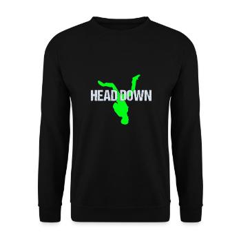 Skydive Freefly Fallschirmspringer Chemise Parachutisme - Sweat-shirt Unisexe - noir - Devant - Alina (178cm) & Michal (187cm)