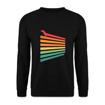 Tenue d’ami de chien, teckel de chien meilleur ami - Sweat-shirt Unisexe - noir - Devant - Alina (178cm) & Michal (187cm)