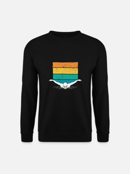 Schwimmen Trainer, Coaches Schwimmerin Schwimmer - Unisex Pullover - Schwarz