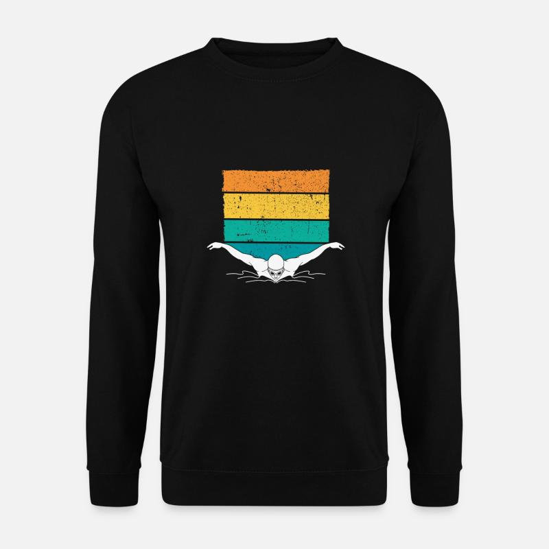 Swimming Trainer, Coaches Swimmer Swimmer - Unisex Sweatshirt - black