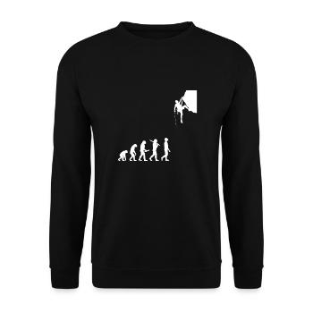 Climbing Mountaineering Bouldering Mountaineers Outdoor - Unisex Sweatshirt - black - Front - Alina (178cm) & Michal (187cm)