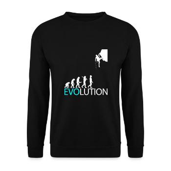 Climbing Mountaineering Bouldering Mountaineers Outdoor - Unisex Sweatshirt - black - Front - Alina (178cm) & Michal (187cm)