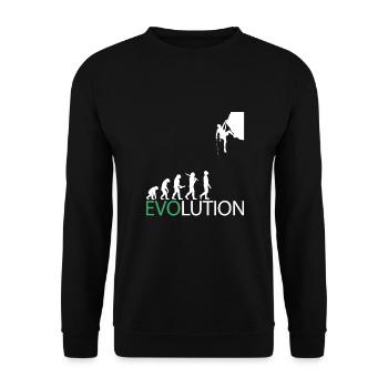 Climbing Mountaineering Bouldering Mountaineers Outdoor - Unisex Sweatshirt - black - Front - Alina (178cm) & Michal (187cm)