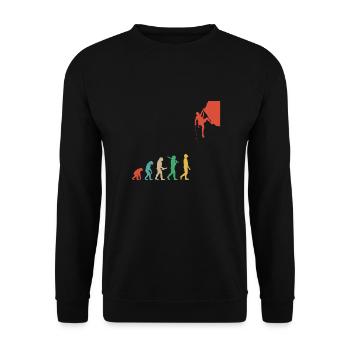 Climbing Mountaineering Bouldering Mountaineers Outdoor - Unisex Sweatshirt - black - Front - Alina (178cm) & Michal (187cm)