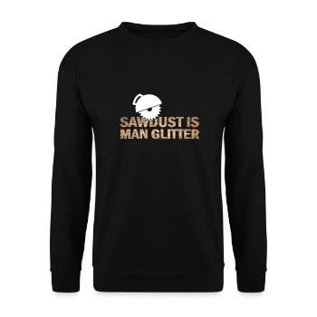 Crafter, Engineer Apprentice Woodworker Carpenter - Unisex Sweatshirt - black - Front - Alina (178cm) & Michal (187cm)