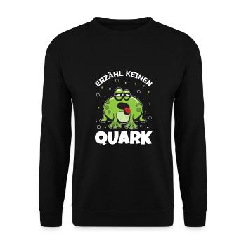 Frosch Kröte, Frösche, Kaulquappe, Amphibien - Unisex Pullover - Schwarz - Vorne - Alina (178cm) & Michal (187cm)