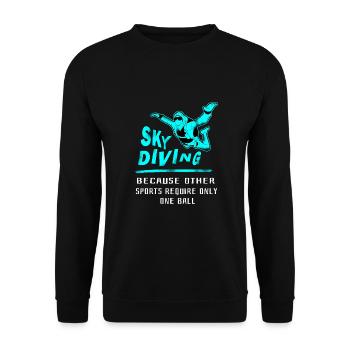 Skydive Freefly Fallschirmspringer Chemise Parachutisme - Sweat-shirt Unisexe - noir - Devant - Alina (178cm) & Michal (187cm)