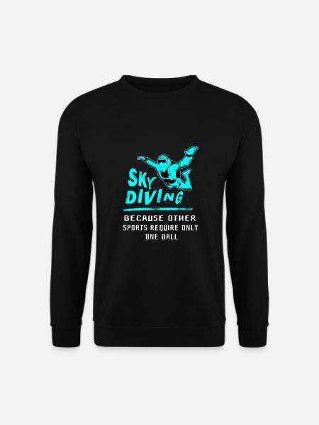 Skydive Freefly Fallschirmspringer Chemise Parachutisme - Sweat-shirt Unisexe - noir
