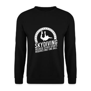 Skydive Freefly Fallschirmspringer Chemise Parachutisme - Sweat-shirt Unisexe - noir - Devant - Alina (178cm) & Michal (187cm)