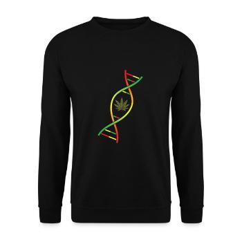 Good Vibes Seulement Rastafari Rasta Jamaïque Reggae - Sweat-shirt Unisexe - noir - Devant - Alina (178cm) & Michal (187cm)