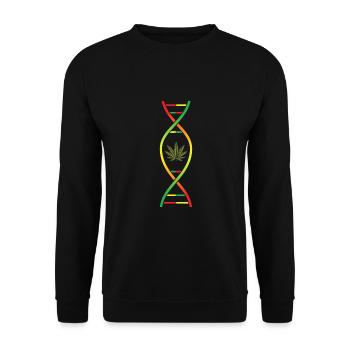 Good Vibes Seulement Rastafari Rasta Jamaïque Reggae - Sweat-shirt Unisexe - noir - Devant - Alina (178cm) & Michal (187cm)