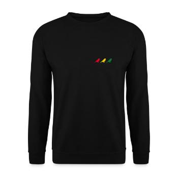 Good Vibes Seulement Rastafari Rasta Jamaïque Reggae - Sweat-shirt Unisexe - noir - Devant - Alina (178cm) & Michal (187cm)