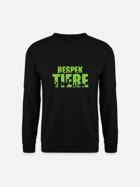 Tierliebhaber Tierschützer Veganer Vegetarier - Unisex Pullover - Schwarz