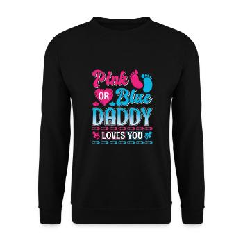 Papa Fille Père Bébé Enfants Fille Garçon - Sweat-shirt Unisexe - noir - Devant - Alina (178cm) & Michal (187cm)