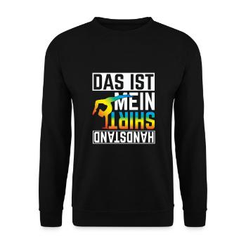 Turnerin, Turnen, Turnverein, Yoga, Calisthenics - Unisex Pullover - Schwarz - Vorne - Alina (178cm) & Michal (187cm)