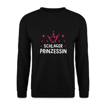 Schlager Girl Volksmusik Party, Dorffest Ouftit - Unisex Pullover - Schwarz - Vorne - Alina (178cm) & Michal (187cm)