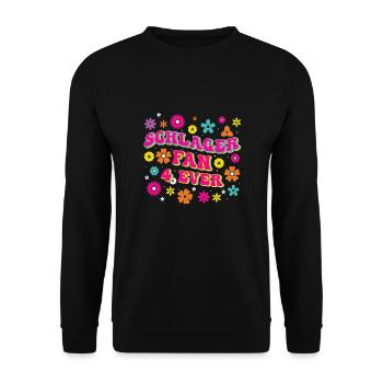 Volksmusik Party Dorffest Ouftit Deutsche Schlager - Unisex Pullover - Schwarz - Vorne - Alina (178cm) & Michal (187cm)