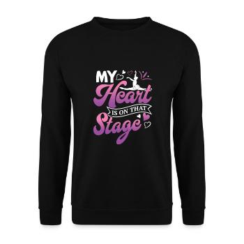 Ballett, Ballerina, Girl, Mädchen, Tanzen - Unisex Pullover - Schwarz - Vorne - Alina (178cm) & Michal (187cm)