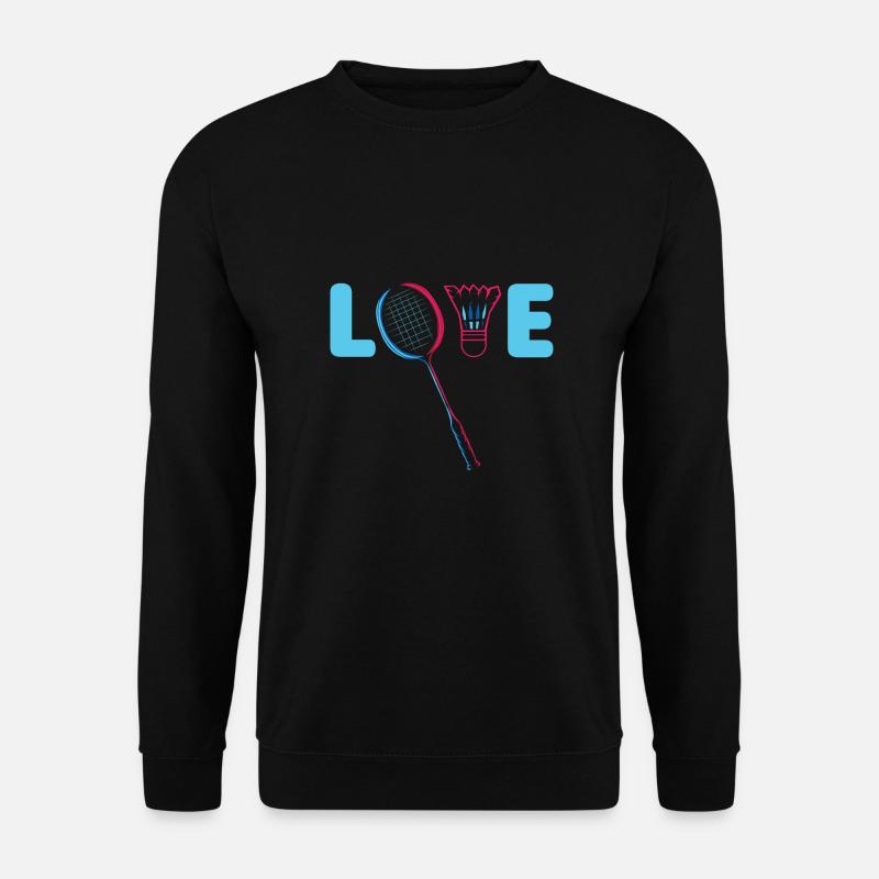 Federball Badminton - Unisex Pullover - Schwarz