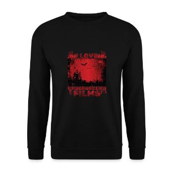 Underground Film, Independent Cinema, Horror - Unisex Pullover - Schwarz - Vorne - Alina (178cm) & Michal (187cm)