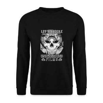 Underground Film, Independent Cinema, Horror - Unisex Pullover - Schwarz - Vorne - Alina (178cm) & Michal (187cm)