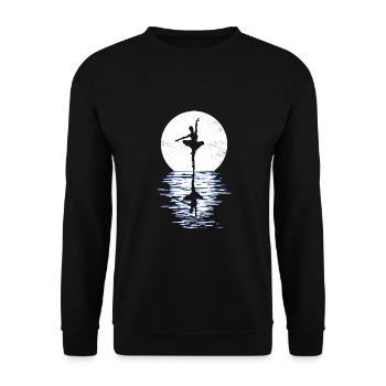 Ballett, Ballerina, Girl, Mädchen, Tanzen - Unisex Pullover - Schwarz - Vorne - Alina (178cm) & Michal (187cm)