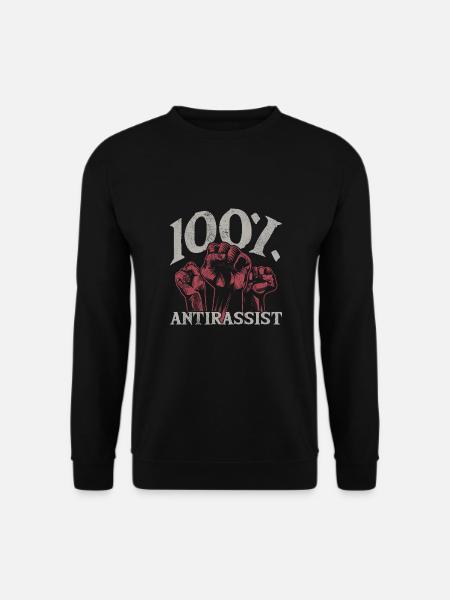 Punk Rock Antirassismus, gegen Rassismus - Unisex Pullover - Schwarz