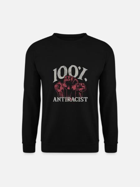 Punk Rock Anti-racism, against racism - Unisex Sweatshirt - black