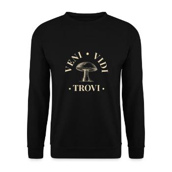 Champignons Champignons Porcines Champignons Collectionneurs Chanterelles - Sweat-shirt Unisexe - noir - Devant - Alina (178cm) & Michal (187cm)