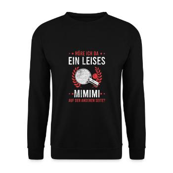 Table Tennis Ping Pong Player Club Outfit! - Sweat-shirt Unisexe - noir - Devant - Alina (178cm) & Michal (187cm)