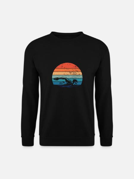 Schwimmen Trainer, Coaches Schwimmerin Schwimmer - Unisex Pullover - Schwarz