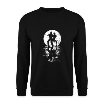 Danseurs Danse Couple Danse, Danse Rumba Renard Tango Salsa - Sweat-shirt Unisexe - noir - Devant - Alina (178cm) & Michal (187cm)