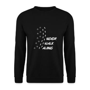 Pferd Reiter Reiten Pferde Liebe - Unisex Pullover - Schwarz - Vorne - Alina (178cm) & Michal (187cm)