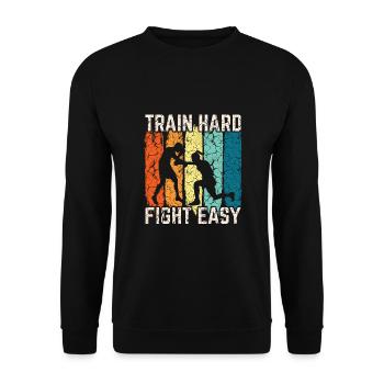Boxen Martial Arts Boxing Box Club Boxer - Unisex Sweatshirt - black - Front - Alina (178cm) & Michal (187cm)