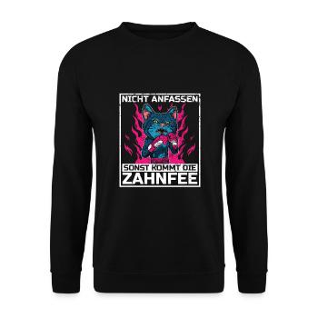 Boxen Martial Arts Boxing Box Club Boxer - Unisex Pullover - Schwarz - Vorne - Alina (178cm) & Michal (187cm)