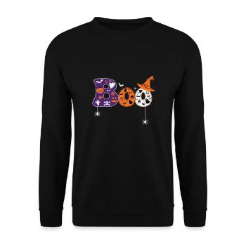 Horror Witch Horror Film Festival + Halloween - Unisex Sweatshirt - black - Front - Alina (178cm) & Michal (187cm)