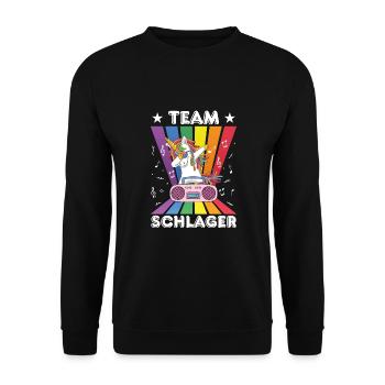Fête de musique folklorique Festival du village Ouftit Schlager allemand - Sweat-shirt Unisexe - noir - Devant - Alina (178cm) & Michal (187cm)
