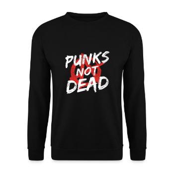 Punk Rock Pogo Anarchie Punks Punk Rocker Punk - Sweat-shirt Unisexe - noir - Devant - Alina (178cm) & Michal (187cm)