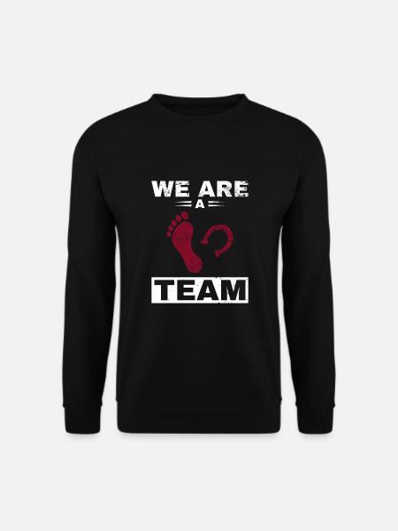 Cavalier Chevaux d’Amour - Sweat-shirt Unisexe - noir
