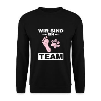 Dog, best fairy dog owner man, woman dogs - Unisex Sweatshirt - black - Front - Alina (178cm) & Michal (187cm)