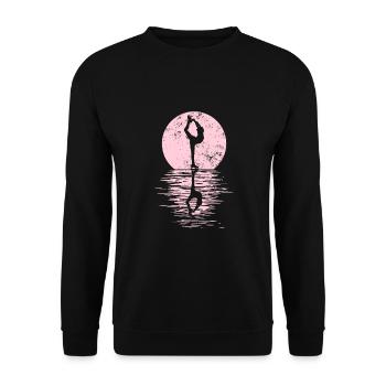 Figure Skating Club Girl Figure Skating - Unisex Sweatshirt - black - Front - Alina (178cm) & Michal (187cm)