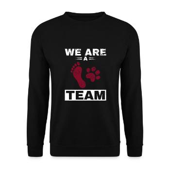 Dog, best fairy dog owner man, woman dogs - Unisex Sweatshirt - black - Front - Alina (178cm) & Michal (187cm)