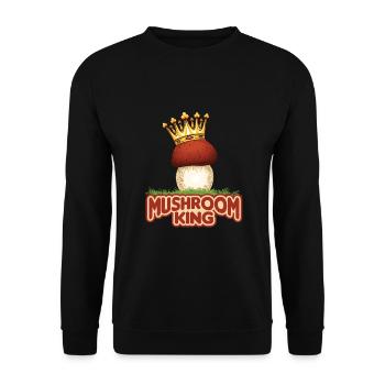 Champignons Champignons Porcines Champignons Collectionneurs Chanterelles - Sweat-shirt Unisexe - noir - Devant - Alina (178cm) & Michal (187cm)