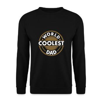 Retro Vintage Daddy 60s 70s 80s 90 Party Costume - Unisex Sweatshirt - black - Front - Alina (178cm) & Michal (187cm)