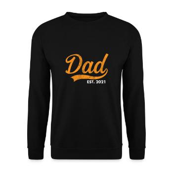 Retro Vintage Daddy 60s 70s 80s 90 Party Costume - Unisex Sweatshirt - black - Front - Alina (178cm) & Michal (187cm)